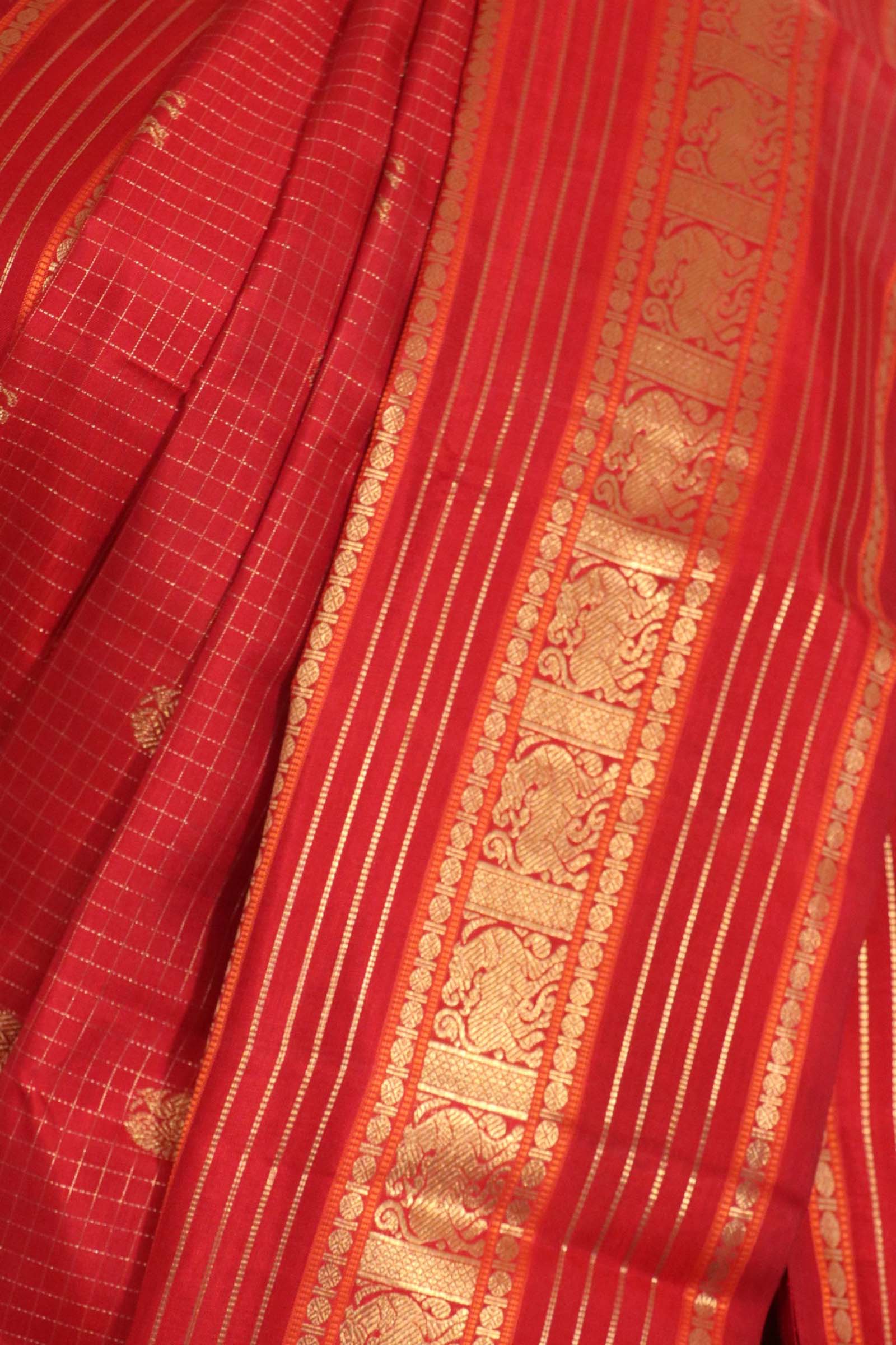 Pure Handloom Kanjeevaram Silk Saree AL211436